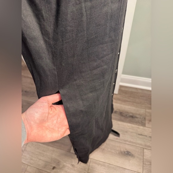 Worth New York Tank Linen blend Button Down Dress Pockets black - Picture 5 of 12